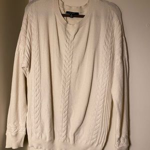 Cyrus cream cable sweater